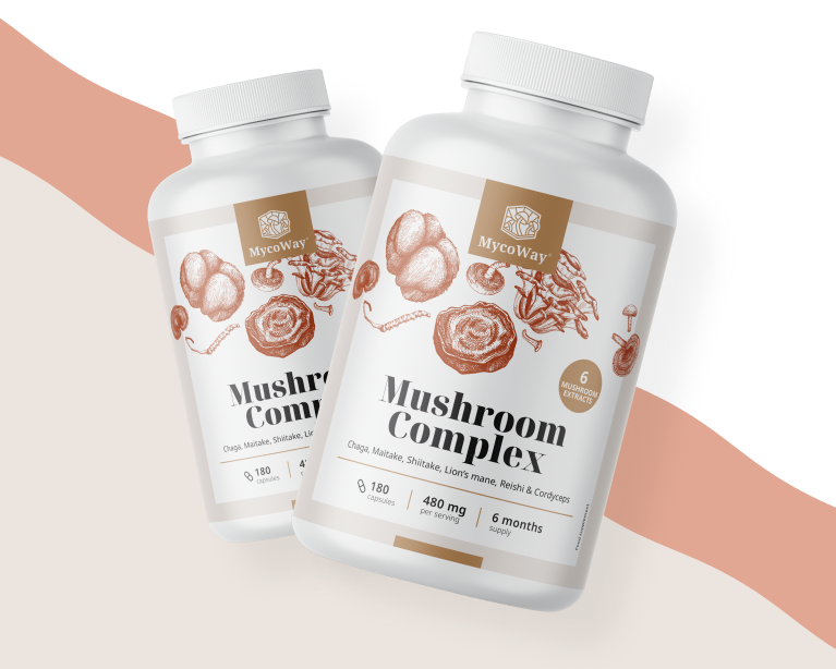 6 skrbno izbranih azijskih gob v eni kapsuli.